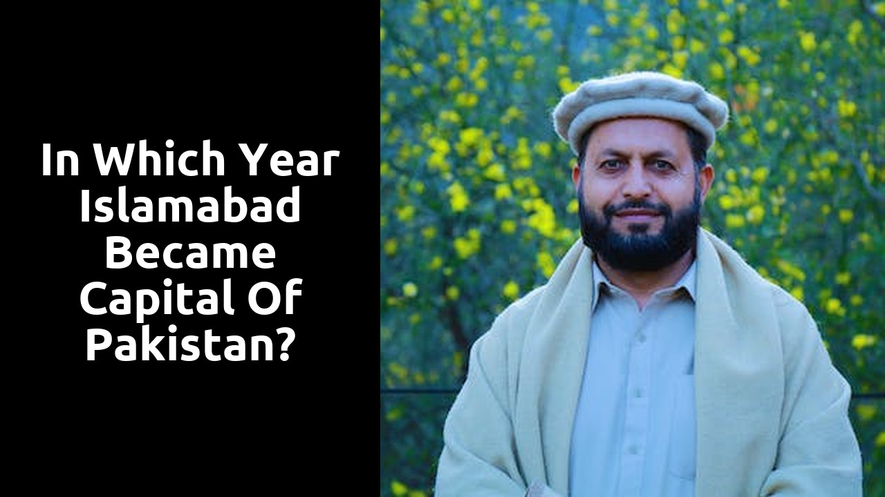In which year Islamabad became capital of Pakistan?